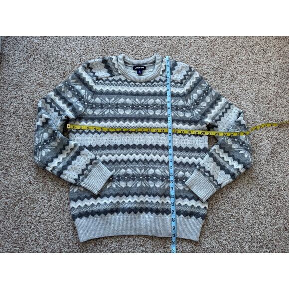 LANDS END Wool Blend knitted sweater, Mens Medium, Heavy & thick - Picture 3 of 9